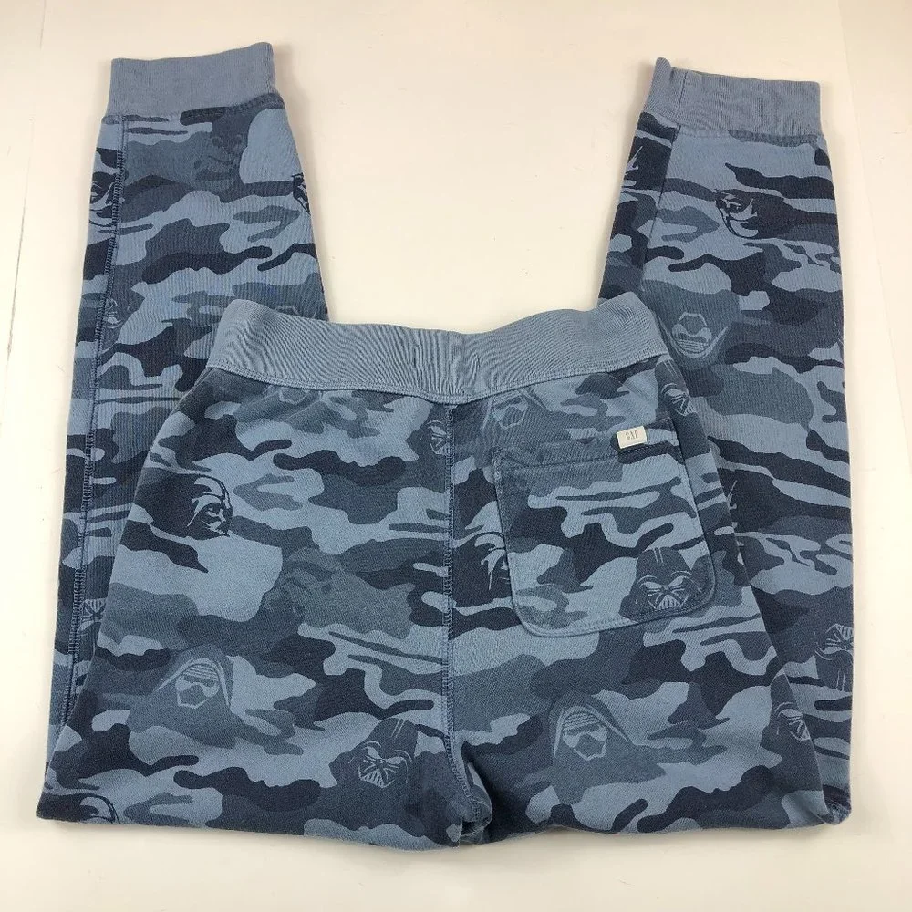 Gap Star Wars Blue Cozy Classic Camo Joggers Athletic Gym Comfy
